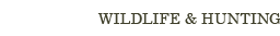 Wildlife & Hunting